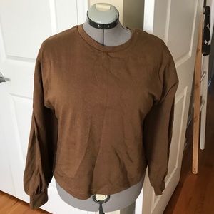 Oversized Madewell puff sleeve sweatshirt M
